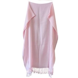 GENUINE PASHMINA wool scarf shawl Large pink EUC soft girlhoodcore rectangular